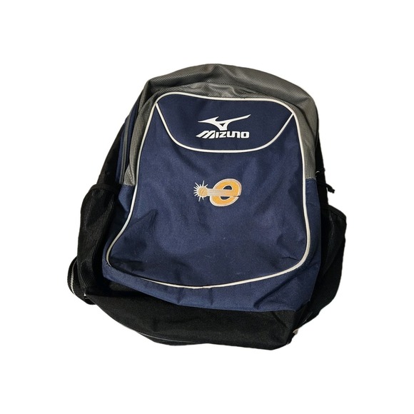 Mizuno Backpack AeroStrap Black Blue Durable‎ Comfortable Laptop - Picture 1 of 8